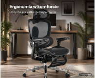 Sihoo DORO C500 V2 Ultra czarny z podnóżkiem - 1598804 - zdjęcie 10